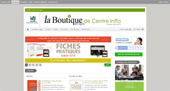 Desktop Screenshot of boutique.centre-inffo.fr